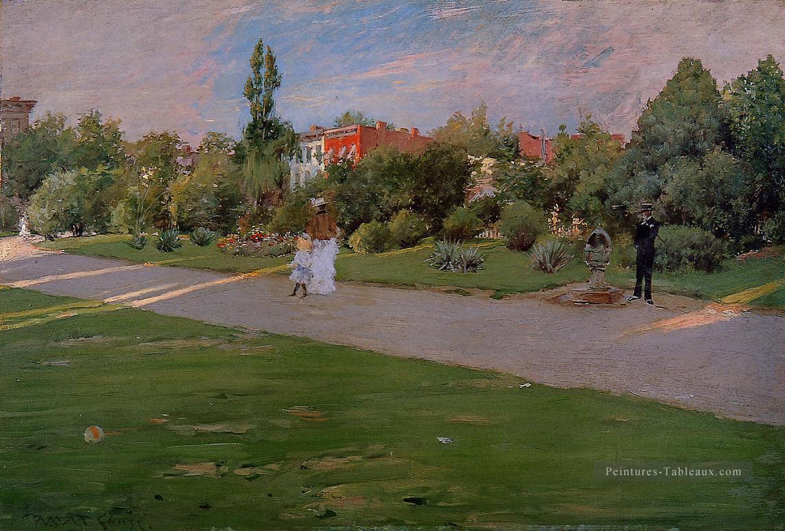 Parc à Brooklyn 1887 William Merritt Chase Peintures à l'huile